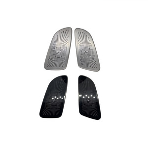Cubierta para el Tablero de Mercedes-Benz, Rejilla de Ventilación de Acero Inoxidable Plateado y Negro, Juego de 2 Piezas, Modificación Interior de Lujo - Product Image 2