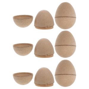 Style rétro écologique remplisseurs de panier d'arts de Pâques activités de classe projets de bricolage à peindre des œufs Jumbo blancs artisanat grand - Product Image 1