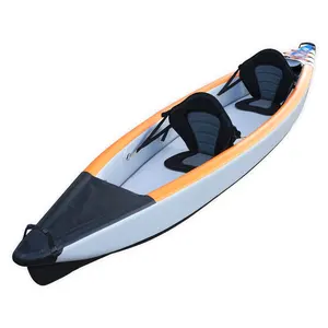 China Manufacturer Durable Full Drop Stitch Kayak two person Inflatable fishing kayak/canoe with seat