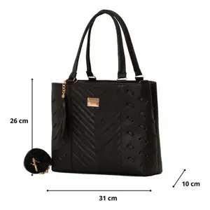 Bolso Bandolera para Mujer Fana Cristina, Negro, Forro de PU, Diseño de Almohada, Cierre de Cremallera y Botón, Estilo Minimalista de Verano M3874 - Product Image 3