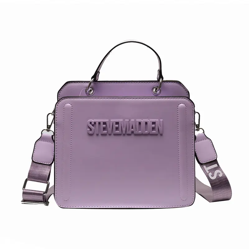 2024 nueva llegada logotipo personalizado famoso diseñador de marca de alta calidad Pu cuero señoras Steve Madden bolso cuadrado el bolso de mano monedero