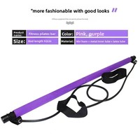 Bâton de massage Pilates Choyu en Foram/Métal/Latex 92cm – Rouleau de yoga multifonctionnel pour le corps, massage des tissus profonds, fascia, dos, nuque, usage domestique