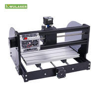 Machine de découpe et de gravure laser à fibre multifonctionnelle à trois axes CNC3018 Pro-M double usage 10W, nouvelle mini machine DIY DXF pour métal, profondeur de gravure