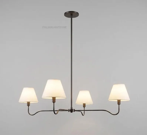Lustre moderne élégant de style mid-century, luminaire suspendu multi-lumières pour salle à manger, cuisine, salon - Product Image 5
