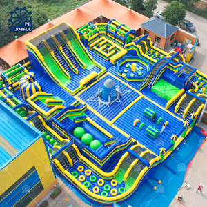 Bounce House Giant <b>Inflatable</b> Theme Park with Pop Obstacle Courses Inside From China <b>Inflatable</b> Factory - Product Image 5
