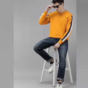 Sweat-shirt à col rond personnalisé 100% coton Vente en gros Coton mélangé de base Personnalisable pour l'hiver Sweat-shirts unis teints - Product Image 4