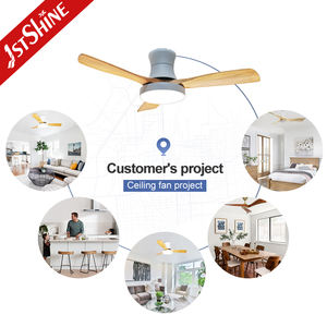 Ventilateur de plafond nordique moderne 4 en 1, guirlandes, 3 lames en bois, 48 pouces, économie d'énergie, moteur décoratif <span class=keywords><strong>dc</strong></span> - Product Image 5