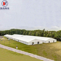Carpa Transparente de 25x50m para Eventos Deportivos al Aire Libre, con Estructura de Aluminio, en Venta