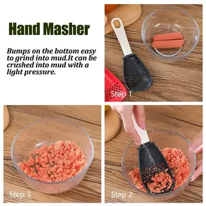 Multifunctional Cooking Spoon Household Kitchen Strainer <b>Scoop</b> Heat-resistant Hanging Hole <b>Potato</b> Garlic Press Colander Tool - Product Image 3