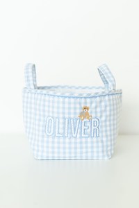 Customize Seersucker Gingham <strong>Easter</strong> <strong>Basket</strong> Fabric Carry <strong>Easter</strong> <strong>Bunny</strong> Bucket New Striped Egg <strong>Easter</strong> <strong>Basket</strong> - Product Image 5