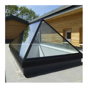 Gaoming lanterna de vidro de alumínio, motorizado, à prova d' água, abertura, para telhado, para janela, teto