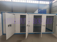 PORTES MULTIPLES Conteneur mobile pliable empilable en acier préfabriqué à cloisons Unités de stockage portable en libre-service