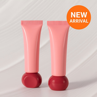 Nouveau tube à lèvres en plastique 2025 avec applicateur à bille en PETG, emballage de brillant à lèvres ODM/OEM, couleur personnalisée