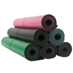 Tapis de yoga en caoutchouc PU sport KSE de 4,5 mm d'épaisseur, 183x68 cm, logo personnalisable, absorbant la transpiration, antidérapant, yoga, pilates, naturel - Product Image 1