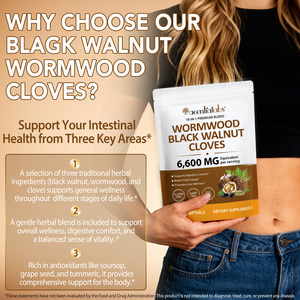 อะเซนเชียลแล็บส์ 18 in 1 สารสกัดจากพืช แบล็ควอลนัท วอร์มวูด คลอฟส์ ซอฟต์เจล บำรุงสุขภาพลำไส้ น้ำมันแบล็ควอลนัท ทินท์เจอร์ ซอฟต์เจล - Product Image 3