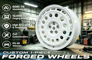 Jantes de course HZH Gloss White Rally, style rétro, multi-rayons, face polie, monobloc, 18-24 <span class=keywords><strong>pouces</strong></span>, 5x112/114.3/120, en alliage d'aluminium - Product Image 4