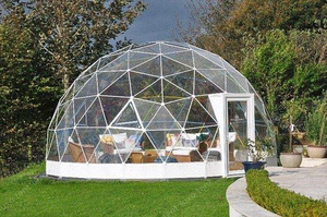 Lều vòm trong suốt bằng kính PVC chống thấm nước, lều vòm hình igloo trong suốt cho nhà hàng vườn, nhà kính - Product Image 2