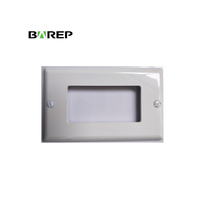 Plaque murale en plastique blanc durable de qualité américaine pour interrupteur et prise, production en vrac OEM
