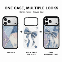Coque de protection modulaire interchangeable à motif léopard et ruban satiné pour iPhone 18 Pro Max, 17 Pro Max, 16 Pro – Marque privée