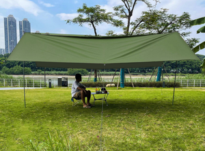 Camping en plein air imperméable pare-soleil mouche de pluie tente abri hamac bâche hamac hamac mouche de pluie <span class=keywords><strong>3x3</strong></span> 3x4 3x5 quantité minimale de commande - Product Image 3