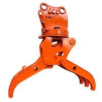 Grappin hydraulique en acier pour excavatrice, destiné à la manutention et au recyclage des métaux ferrailleux