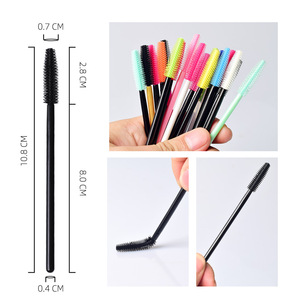 Disposable <b>Silicone</b> Mascara Wands Plastic Handle 28 Colors Eyelash Extension Brush for Beauty Makeup <b>Tools</b> - Product Image 5