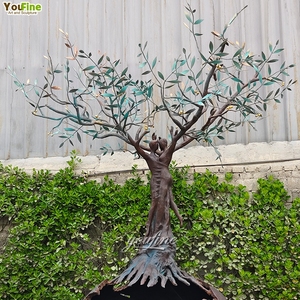 YOUFINE Antique Abstract Decor Outdoor Villa Jardim Grande Arte Intemporal Elenco Gigante Árvore de Bronze da Vida Escultura Estátua para Venda - Product Image 4