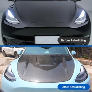 Modification et amélioration de voiture 2019-2024 : Capot moteur avant en fibre de carbone humide pour Tesla Model Y - Product Image 2