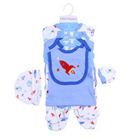 Barboteuse en pur coton pour bébés, ensemble unisexe à manches longues, 8 pièces, pour nouveau-né, body