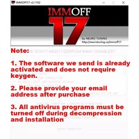 Software IMMOFF17 Más Reciente con Keygen, Instalación Ilimitada, Programa EDC17 Immo Off Ecu, NEUROTUNING Immoff 17 y Guía de Instalación en Video