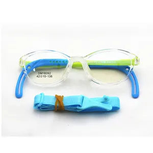 DM18092高品质儿童绿色TR90眼镜硅运动眼镜框眼镜儿童