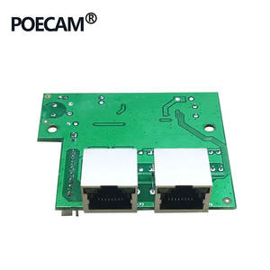 3 puerto mini red Módulo 2 Rj45 puertos 100Mbps y 8 pines interruptor de Ethernet PCBA placa - Product Image 6