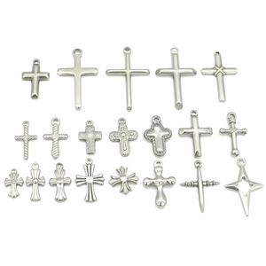 Colgante de cruz de acero inoxidable con diseño minimalista 3D para la fabricación de joyas Anno Jewelry - Product Image 1