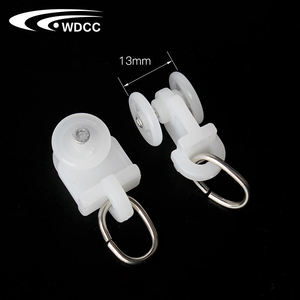 Curtain Glider Hooks Track Rail Runner Curtain Mute Wheel Rollers Hook Ball Pulley - Product Image 2