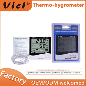Termohigrómetro <span class=keywords><strong>Digital</strong></span> de Lectura Instantánea 288B-CTH con Pantalla Grande y Visualización de la Hora - Product Image 3