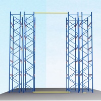 Système de rayonnage industriel pour palettes, rayonnage de stockage robuste pour entrepôt, conception de poutre renforcée pour la manutention de marchandises en vrac