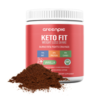 Poudre de shake KETO FIT Greenpie avec logo personnalisé, poudre de shake pour repas sans sucre, shake KETO FIT pour la perte de poids