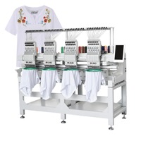 Machine à broder automatique informatisée à 4 têtes pour t-shirts et casquettes Maquina Bordadora