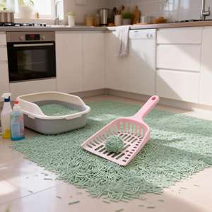 Bac à litière pour chat en fibre de carbone activée, agglomérant rapide, biodégradable, écologique, sans poussière, hautement absorbant, contrôle des odeurs supplémentaire - Product Image 1