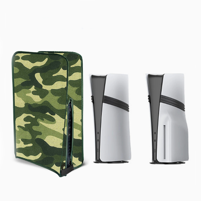 Universal Camouflage Dust Cover for PS5 PRO Game Console Digital/Optical Drive Edition Protective Cover