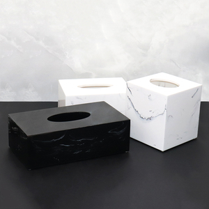 Phòng khách sang trọng mô hộp hiện đại Scandinavian Bàn cà phê đá cẩm thạch kết cấu sáng tạo Khăn ăn Ngăn Kéo làm giấy nhựa khách sạn - Product Image 3