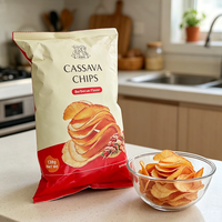 Sacs à chips gonflables personnalisables en gros MOPP/VMPET/CPP avec soudure centrale thermoscellée, impression hélio, qualité alimentaire