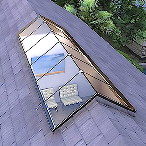 Projecteur de soleil en Aluminium, toit en verre trempé, à double panneau, pièces - Product Image 3