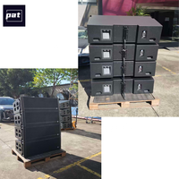 PAT LA123 Enceintes Line Array Passives 3 Voies Double 12 Pouces, Aimant Néodyme, Boîtier en Bois, Audio Professionnel Écologique
