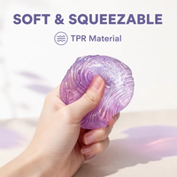 Jouets Squishy TPR Cube Tourbillon à Remontée Lente, Anti-Stress et Anti-Anxiété, Fidget Mochi Sensoriel, 3 Couleurs, Vente en Gros