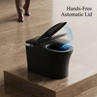 Toilette intelligente en céramique de luxe avec commande vocale IA, siège chauffant, télécommande, design moderne, réservoir encastré, certifiée CE pour ODM