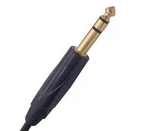 Kabel Audio HiFi 6.3MM pria ke XLR kabel audio panggung wanita 22AWG kabel audio mikrofon konektor berlapis emas tembaga telanjang