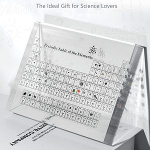 アクリル内部の実際の要素を含む周期表要素を含む周期表表示教育ツール学生教師ギフトクラフト - Product Image 5
