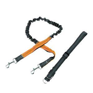 Laisse de chien de compagnie mains libres à étirement réfléchissant durable à dégagement rapide Polyester solide pour la course et la marche - Product Image 3