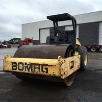 Rouleau compresseur routier Bomag 213D d'origine fabriqué en Allemagne, d'occasion, pas cher, compacteur de sol Boamg, machine de construction routière de 13 tonnes
